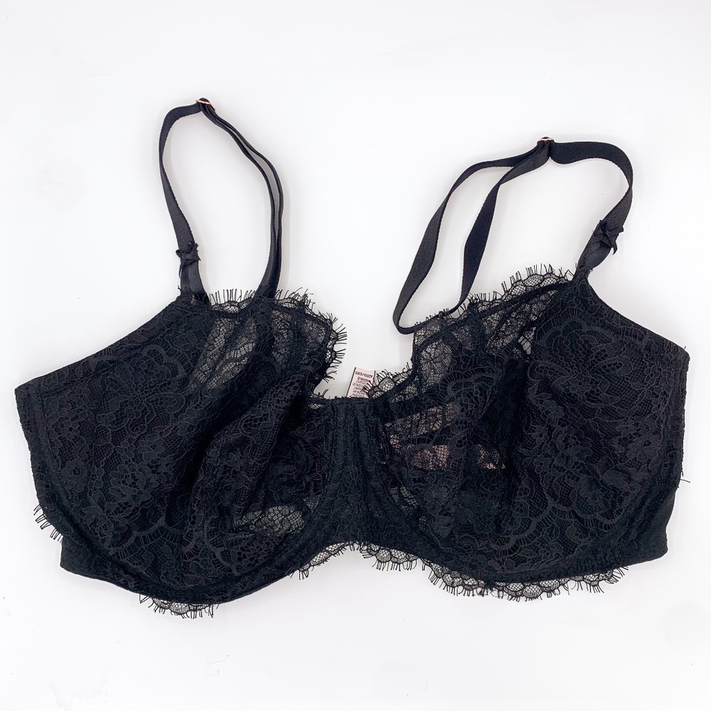 Victoria's Secret Black Lace Push-Up without Padding Bra - Picture 2 of 7